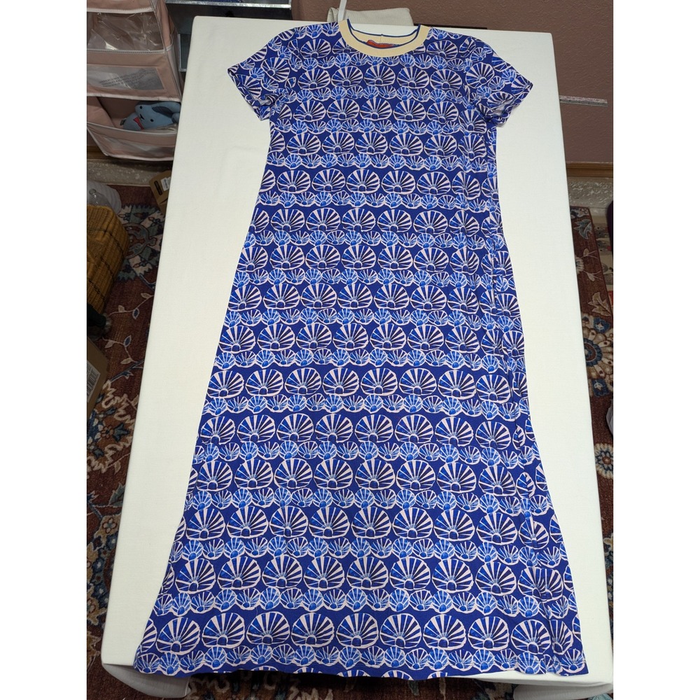 La Double J Sz S Super Swing Dress Bloom Blue